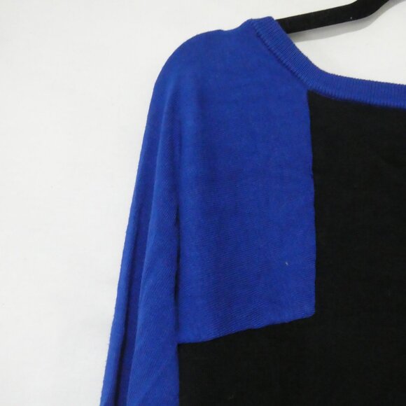 JOSEPH A. | xl - extra large | Blue Long Sleeve Lightweight Sweater | Black Back - Picture 9 of 15